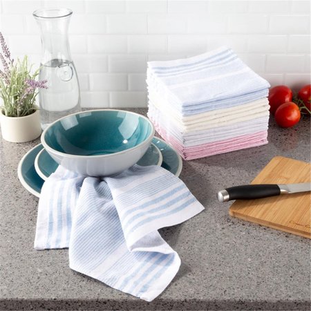 TABLERO 12.5 x 12.5 in. 100 Percent Cotton Kitchen Dish Wash Cloth, Multi-Color TA2155647